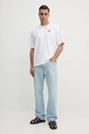 G-Star tricou din bumbac D25975.C784 alb SS25