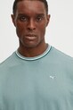 Хлопковая футболка Puma зелёный 629394