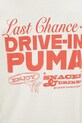 Βαμβακερό μπλουζάκι Puma μπεζ 629633