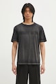 Helmut Lang t-shirt New York Tee.Garment wzorzyste czarny O10HM508