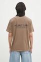 Odzież Helmut Lang t-shirt bawełniany Pstcard T Grnwch.Mal O10HM515 brązowy