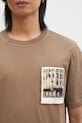 Helmut Lang t-shirt bawełniany Pstcard T Grnwch.Mal brązowy O10HM515