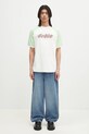 Drôle de Monsieur tricou din bumbac Le T-Shirt Drule Tennis G.TS247.CO002.OW alb