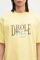 Drôle de Monsieur cotton t-shirt Le T-Shirt Tennis Court yellow G.TS246.CO002.LYL
