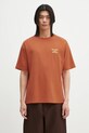 Drôle de Monsieur t-shirt in cotone Le T-Shirt Slogan rilassato arancione G.TS203.CO002.RT