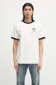 Drôle de Monsieur t-shirt bawełniany Le T-Shirt Pique Drule Cup regular biały G.TS251.CO162.OW