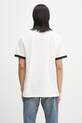 Îmbrăcăminte Drôle de Monsieur tricou din bumbac Le T-Shirt Pique Drule Cup G.TS251.CO162.OW alb