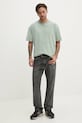Βαμβακερό μπλουζάκι Hollister Co. KI324.5057.311 πράσινο SS25