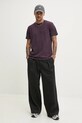 Hollister Co. t-shirt KI324.5137.630 fioletowy SS25