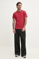 Hollister Co. t-shirt bawełniany KI324.5148.510 czerwony SS25