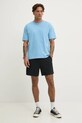 Hollister Co. tricou din bumbac KI324.5205.221 albastru SS25