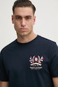 Tommy Hilfiger t-shirt bawełniany granatowy MW0MW38612