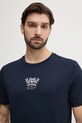 Tommy Hilfiger t-shirt bawełniany granatowy MW0MW38613