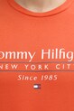 Tommy Hilfiger t-shirt bawełniany MW0MW38621 pomarańczowy