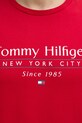 Bavlněné tričko Tommy Hilfiger MW0MW38621 červená