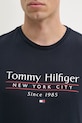 Tommy Hilfiger tricou din bumbac MW0MW38621 bleumarin