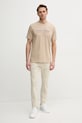 Tommy Hilfiger t-shirt bawełniany MW0MW38621 beżowy SS25