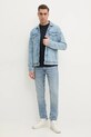 Бавовняна футболка Tommy Hilfiger MW0MW38622 темно-синій SS25