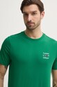 Tommy Hilfiger tricou din bumbac verde MW0MW38622