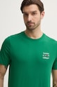 Бавовняна футболка Tommy Hilfiger зелений MW0MW38622