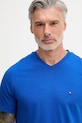 Tommy Hilfiger t-shirt da uomo in cotone blu MW0MW39249