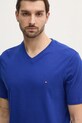Tommy Hilfiger t-shirt bawełniany niebieski MW0MW39249