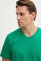 Îmbrăcăminte Tommy Hilfiger tricou din bumbac MW0MW39249 verde