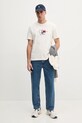 Βαμβακερό μπλουζάκι Tommy Hilfiger MW0MW38628 μπεζ SS25