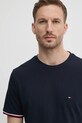 Tommy Hilfiger t-shirt bawełniany granatowy MW0MW38630