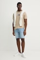 Бавовняна футболка Tommy Hilfiger MW0MW38636 бежевий SS25