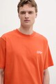 Дрехи Памучна тениска Tommy Hilfiger MW0MW38643 оранжев