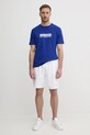 Хлопковая футболка Tommy Hilfiger MW0MW39149 голубой SS25