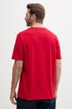 Tommy Hilfiger t-shirt bawełniany MW0MW39995 czerwony AW25