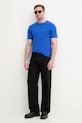 Tommy Hilfiger t-shirt Ανδρικό βαμβακερό MW0MW39995 μπλε SS26