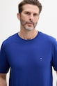 Oblečení Bavlněné tričko Tommy Hilfiger MW0MW39995 námořnická modř