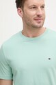 Tommy Hilfiger t-shirt ανδρικό βαμβακερό τιρκουάζ MW0MW39995