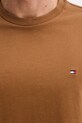 Tommy Hilfiger t-shirt bawełniany MW0MW39995 brązowy