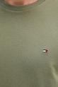 Bavlněné tričko Tommy Hilfiger zelená MW0MW39995
