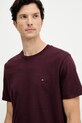 Бавовняна футболка Tommy Hilfiger бордо MW0MW39995