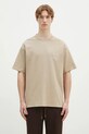 Бавовняна футболка Drôle de Monsieur Le T-Shirt Slogan Vignes бавовна бежевий F.TS226.CO002.BG