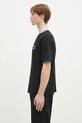 Drôle de Monsieur tricou din bumbac Le T-Shirt Slogan Sport F.TS189.CO002.BL negru SS25
