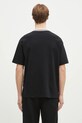 Îmbrăcăminte Drôle de Monsieur tricou din bumbac Le T-Shirt Slogan Sport F.TS189.CO002.BL negru