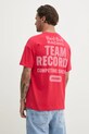 Îmbrăcăminte Red Bull Racing x Pepe Jeans tricou din bumbac TEAM RECORDS TEE RM500010 rosu