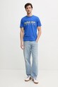 Red Bull Racing x Pepe Jeans pamut póló LOGO TEE RM500016 lila SS25