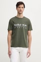 Red Bull Racing x Pepe Jeans tricou din bumbac LOGO TEE verde RM500016