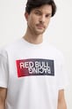 Red Bull Racing x Pepe Jeans t-shirt bawełniany OMBRE LOGO TEE biały RM500019