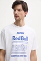 Бавовняна футболка Red Bull Racing x Pepe Jeans RACING HISTORY TEE білий RM500020