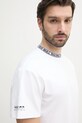 Red Bull Racing x Pepe Jeans tricou din bumbac BRANDED COLLAR TEE alb RM500021