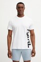 Bavlněné tričko Karl Lagerfeld potisk bílá A2M46038