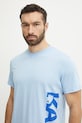 Îmbrăcăminte Karl Lagerfeld tricou din bumbac A2M46038 albastru